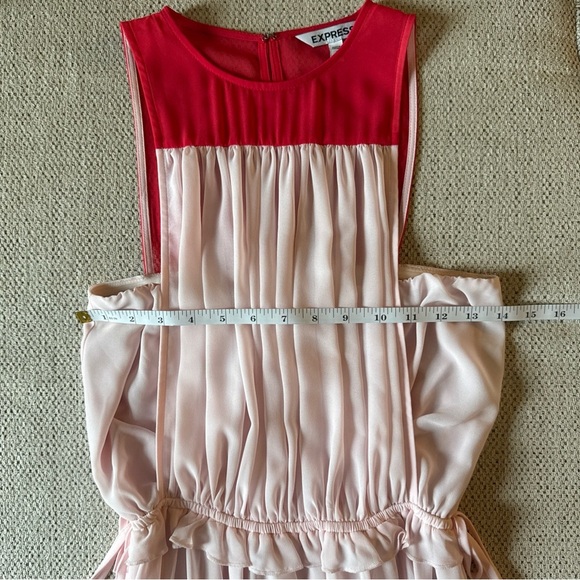 Express Women’s Red/pink Color Block Sleeveless Dress Size S - Picture 10 of 11